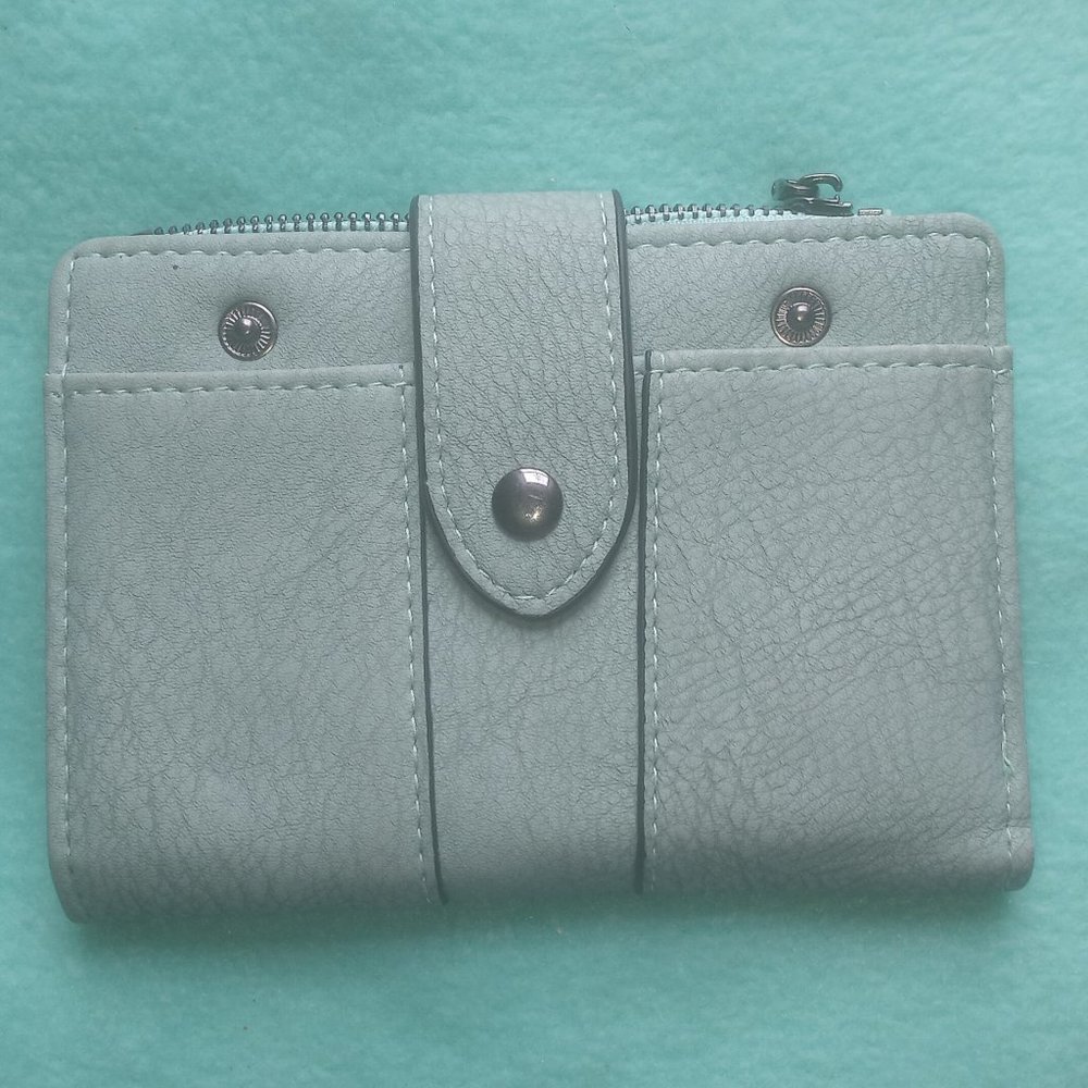 Faux Leather Bifold Wallet